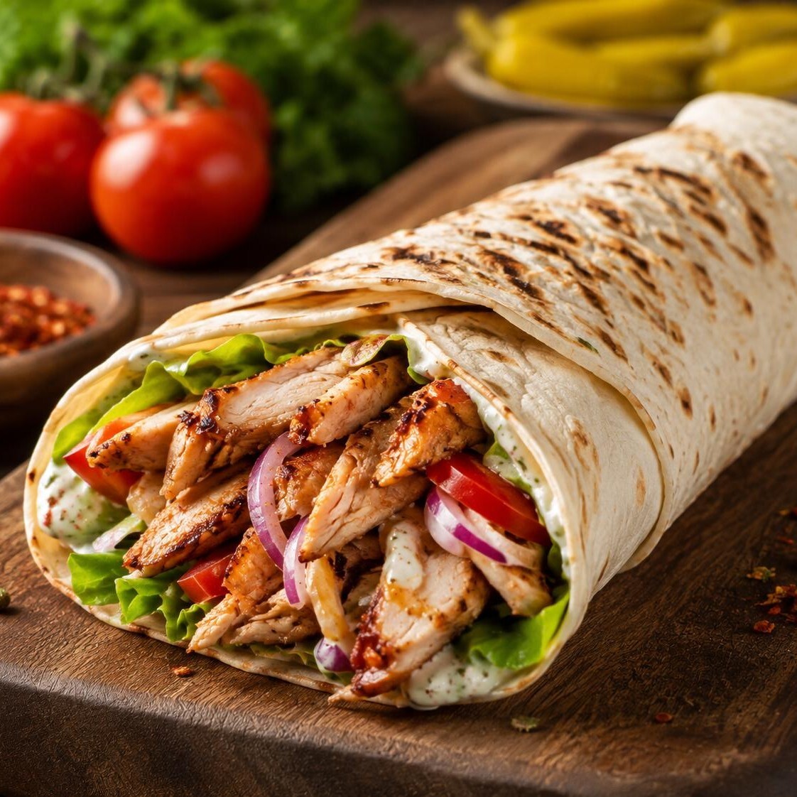 Tavuk Döner Dürüm(100gr.)