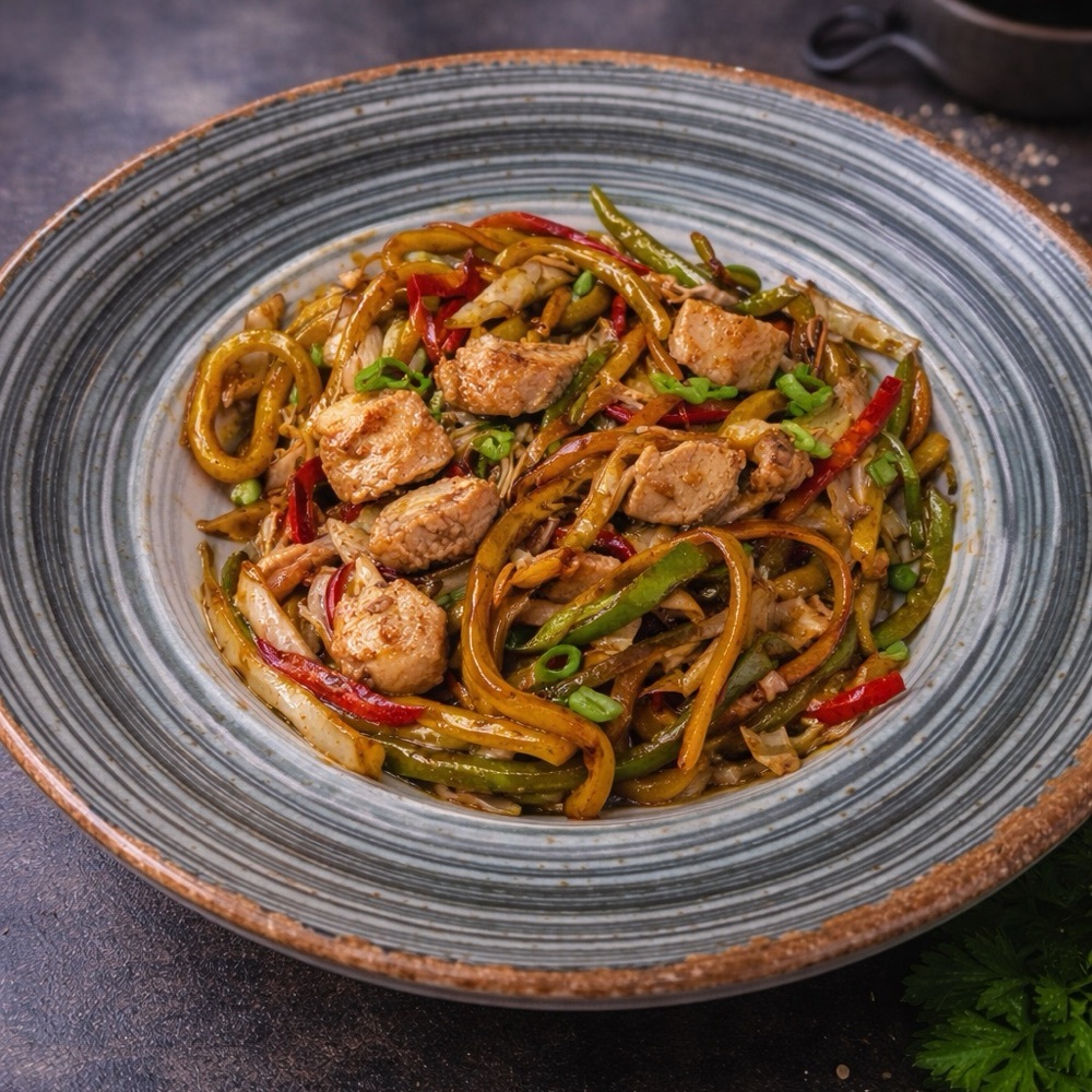 Tavuklu Udon Erişte