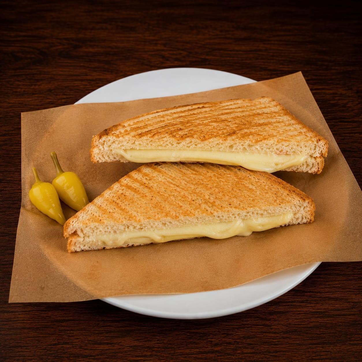 Manda Sütlü Özel Ekmekte Çift Kaşarlı Tost