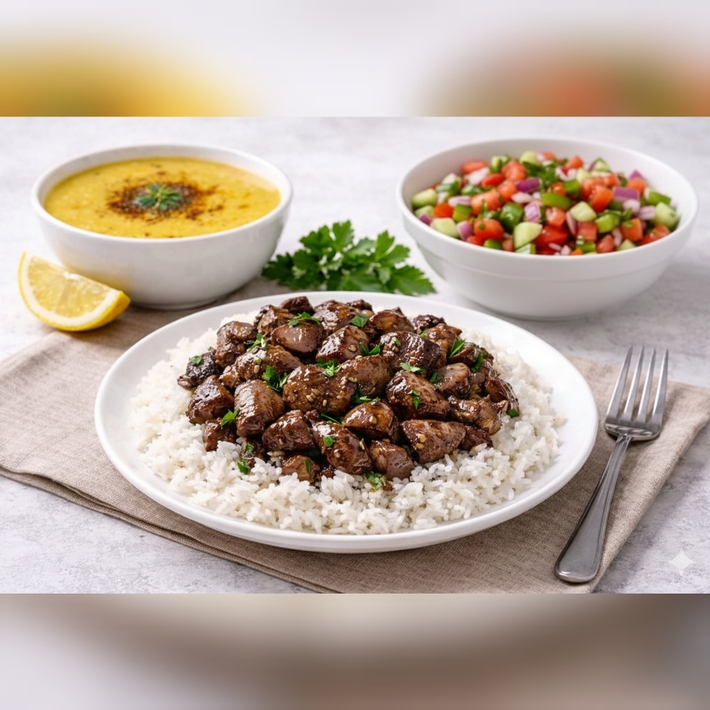 Tavuk Ciğerli Pilav Menü 3