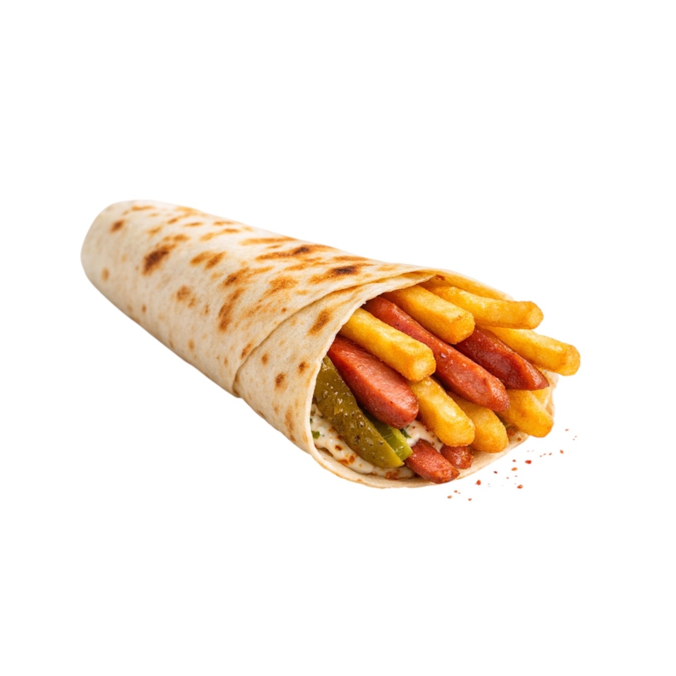 Sosisli Kaşarlı Wrap (30 Cm)
