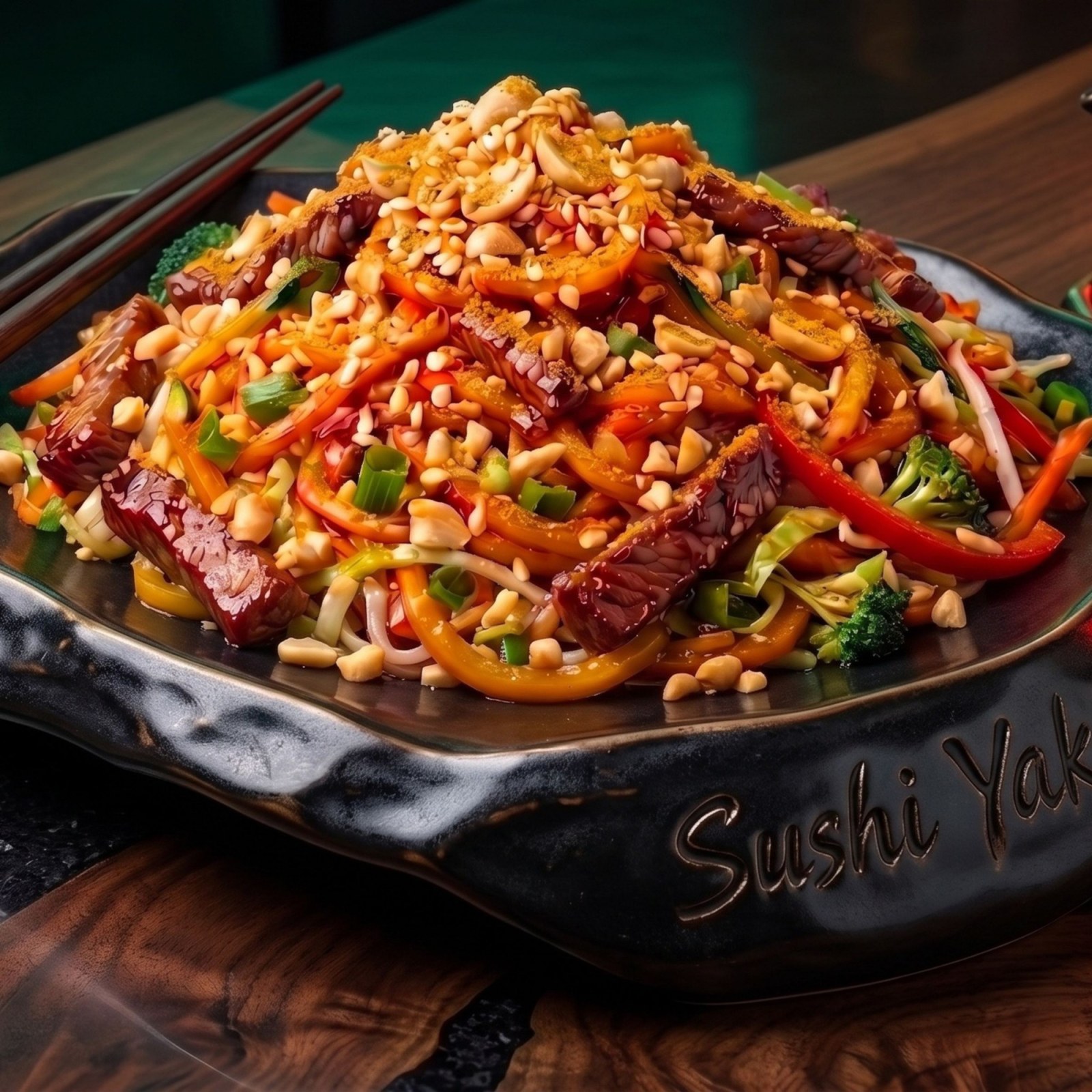 103- Körili Fıstıklı Dana Etli Noodle