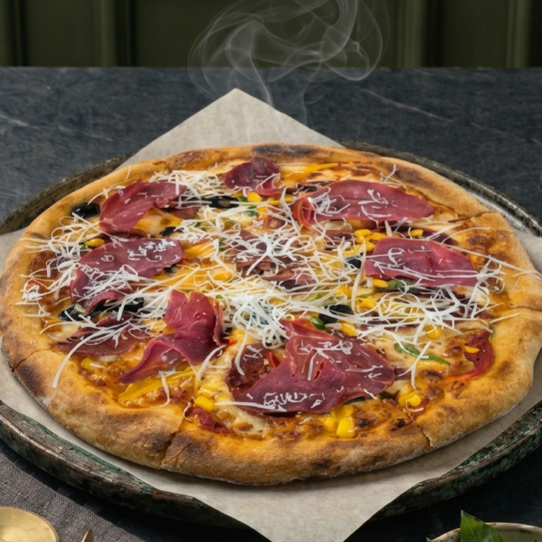Pastırmalı Pizza (Büyük Boy)