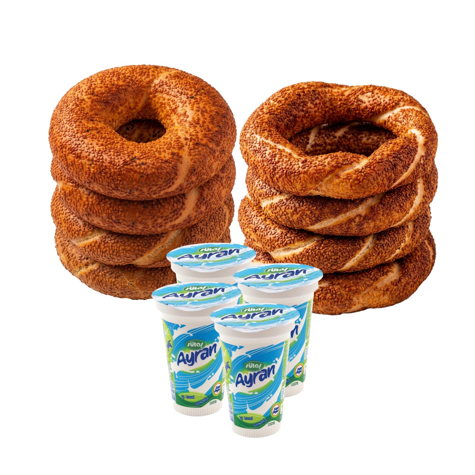 Dört Kişilik Simit Menüsü