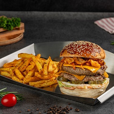 Double Cheeseburger Menü