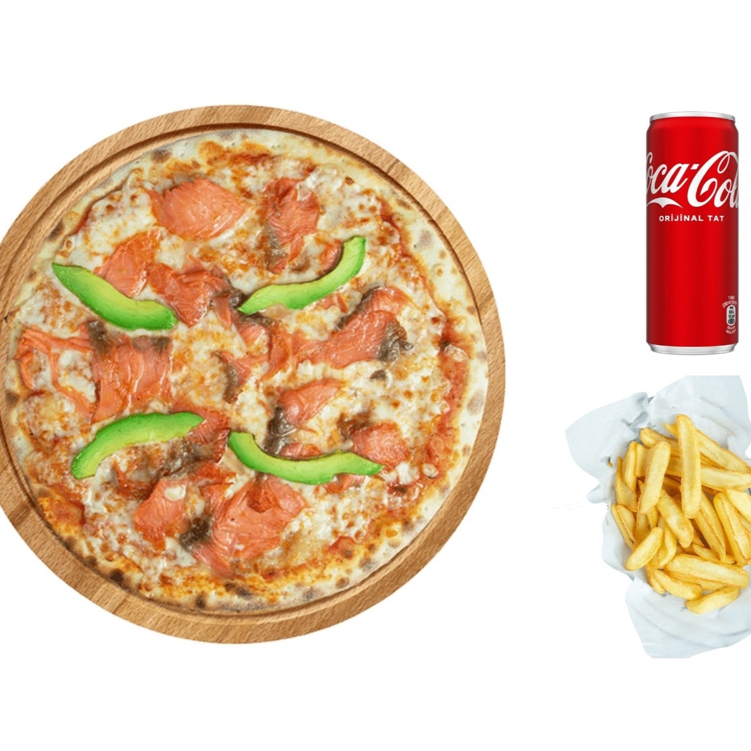 Avokado Somon Pizza (Büyük)