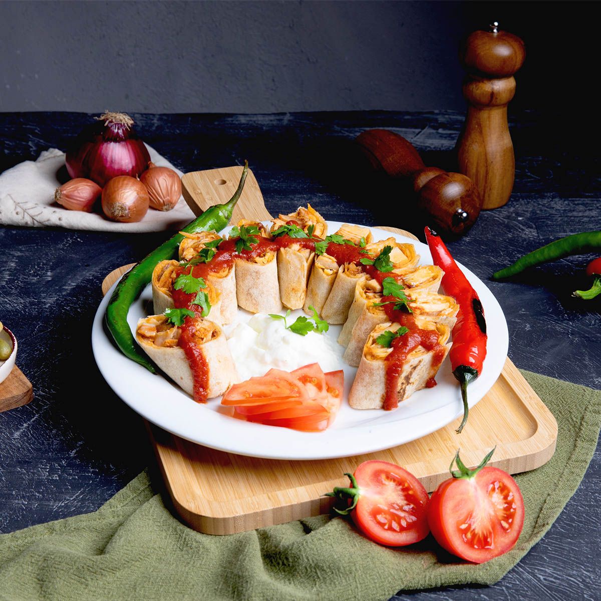 Beyti Kebap (Tavuk Dönerden) (100 gr.)