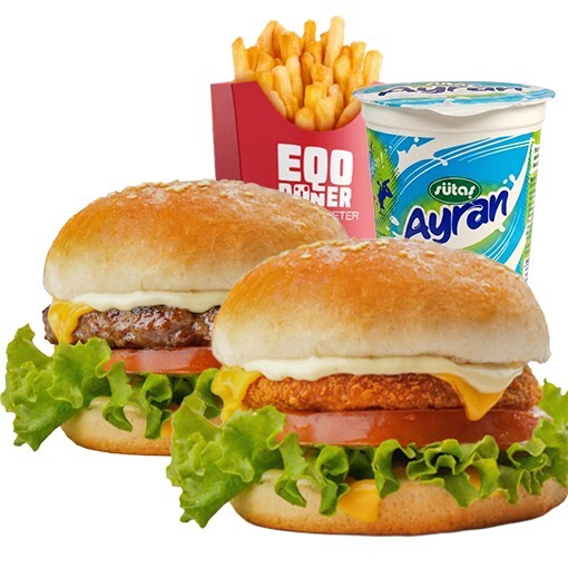 2'li Lezzet Eqo Burger Menü
