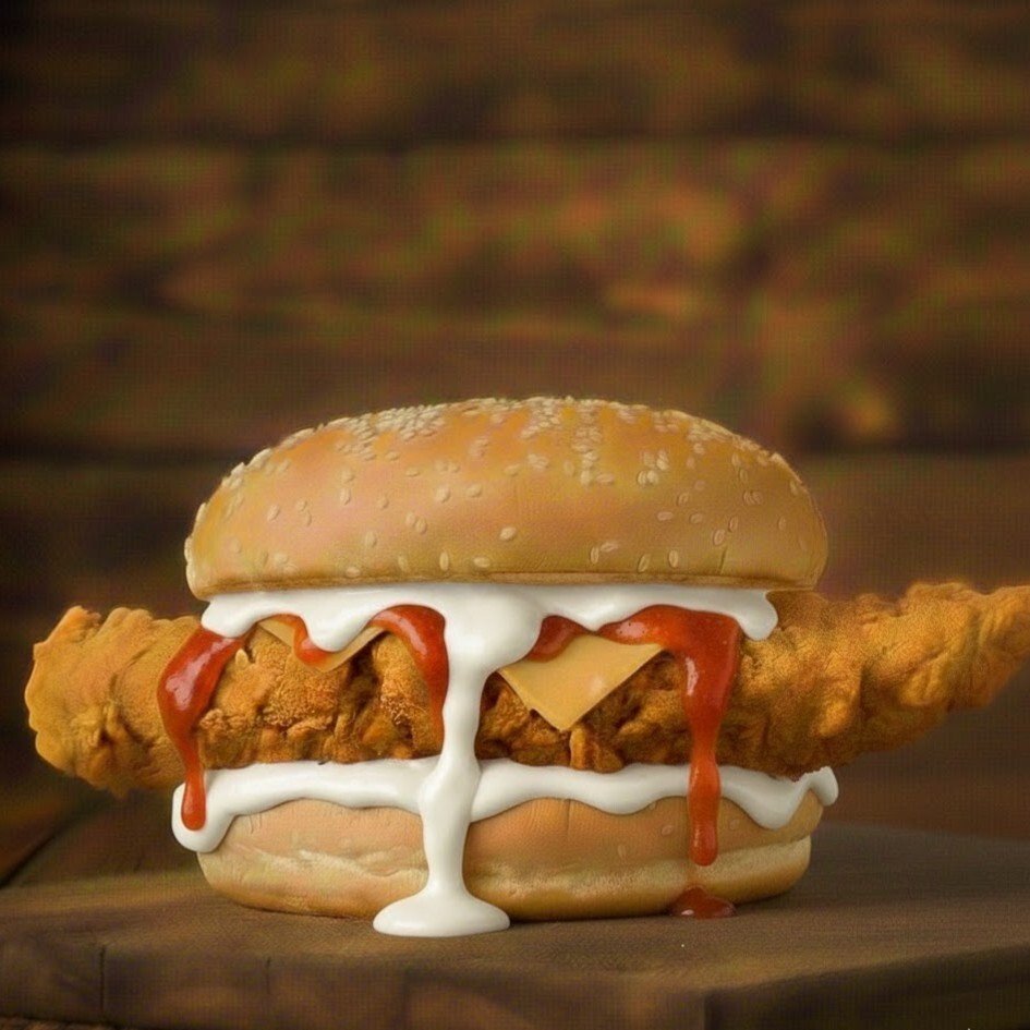 Klasik Tavuk Burger - Patatessiz