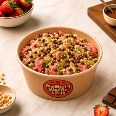 Miel Pink Waffle Bowl