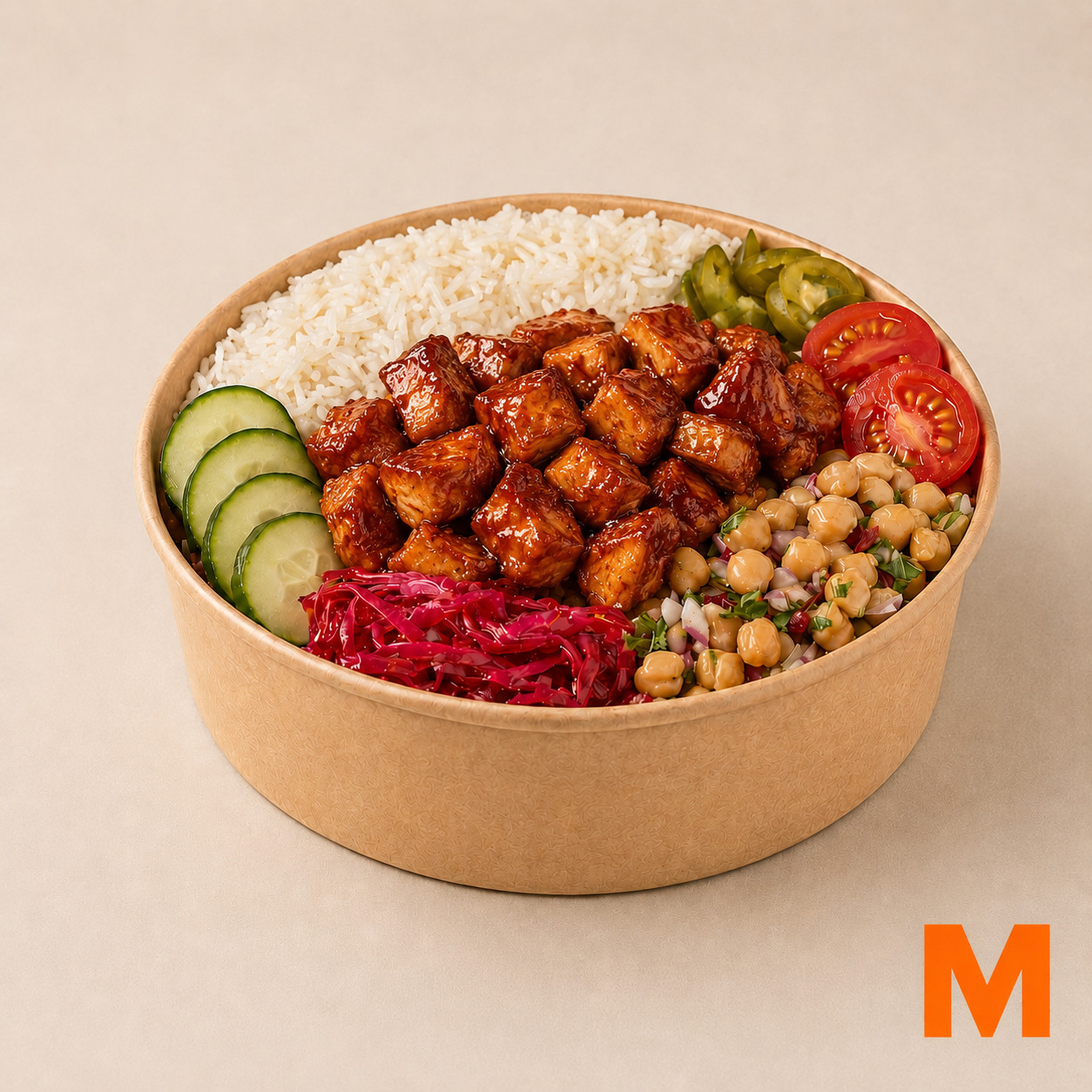 Barbekü Soslu Tavuk Pilav Bowl