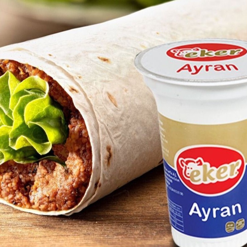 Çiğköfte Dürüm + Küçük Ayran