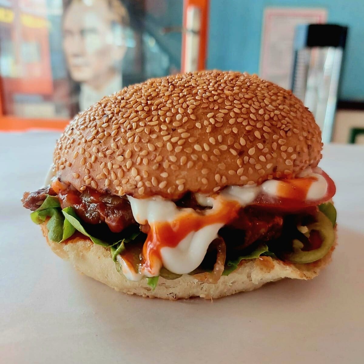 African Fire Burger