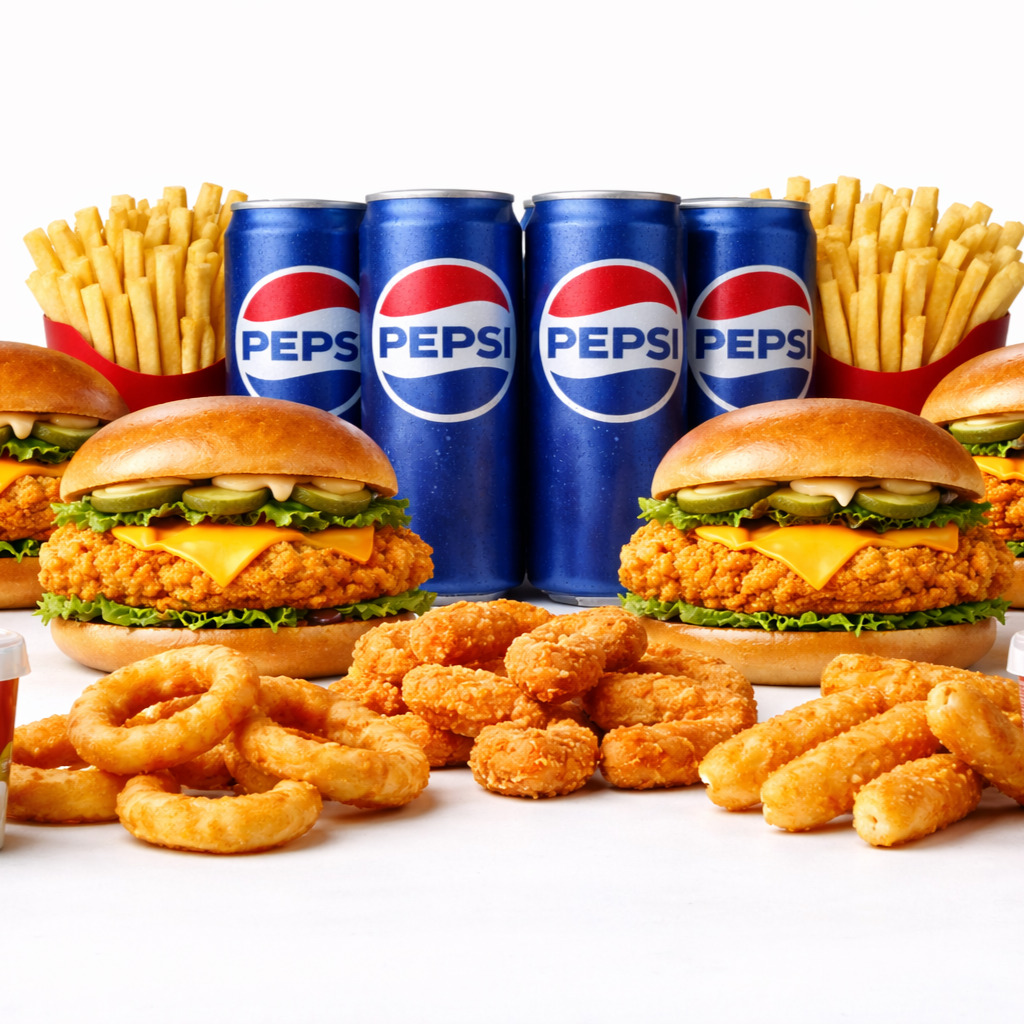 Aile Boyu Mr Chicken Burger Menü