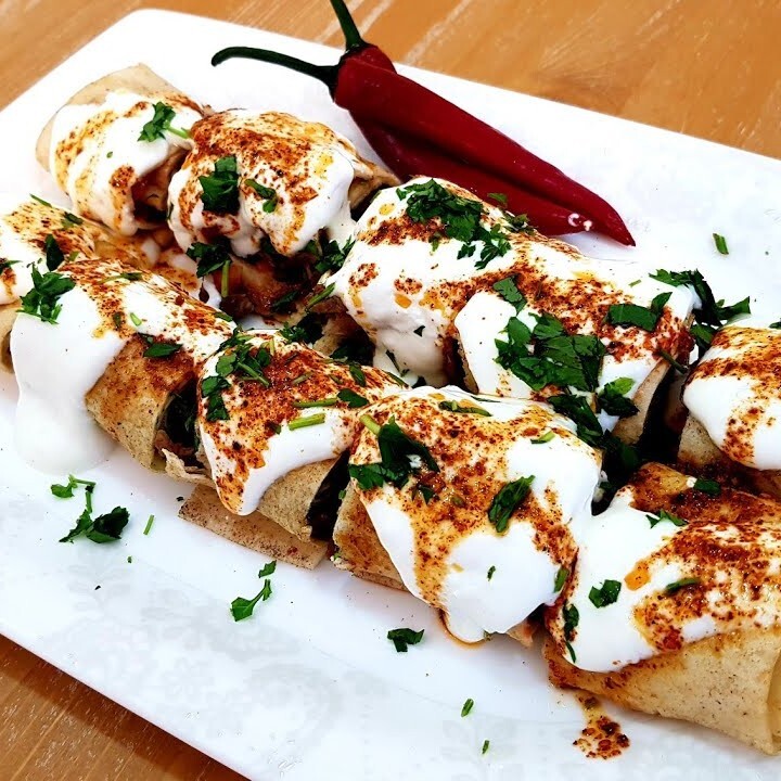 İki Adet Yoğurtlu Et Tantuni Dürüm