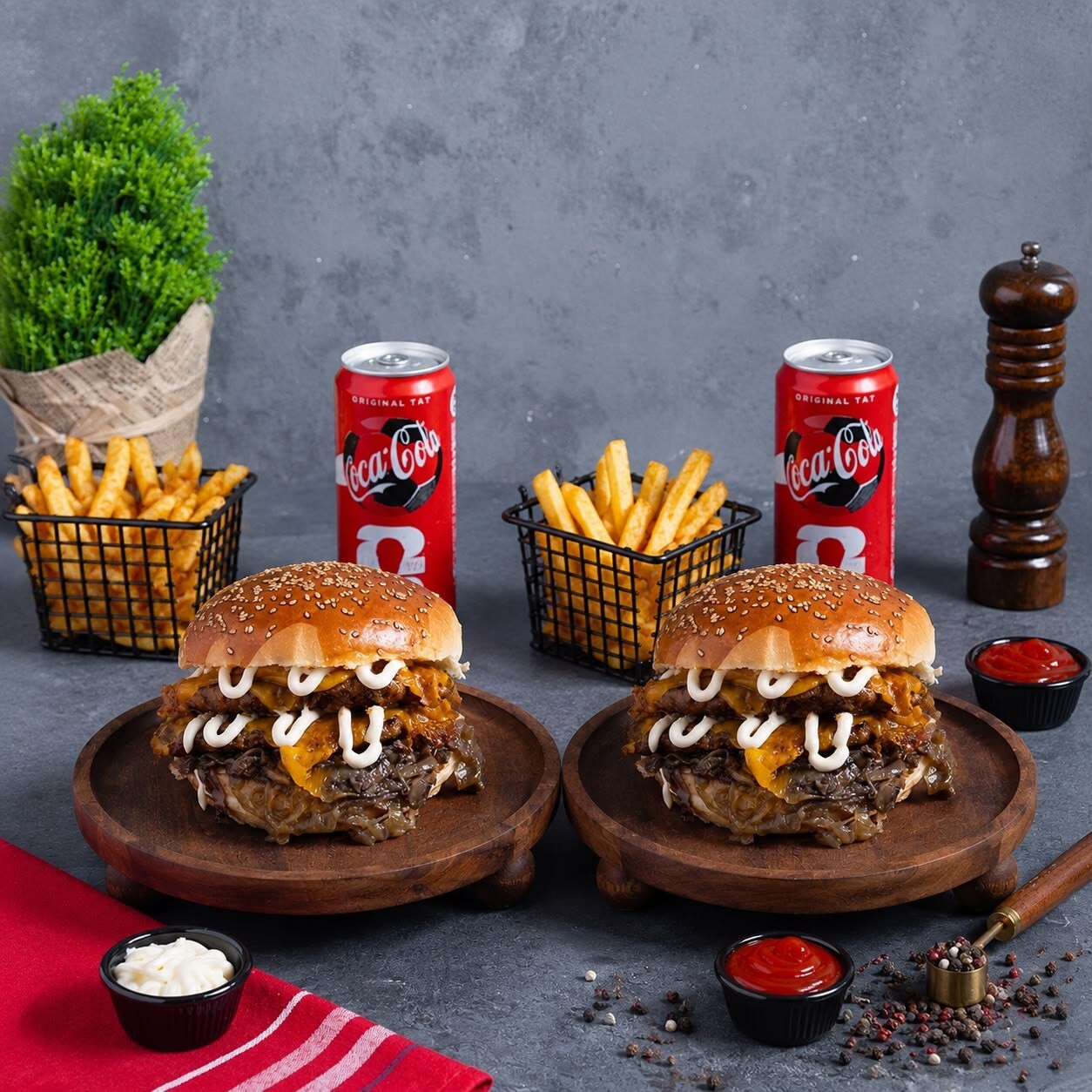 2 Kişilik Pk Trüf Mantarlı Burger Menü (Premium)