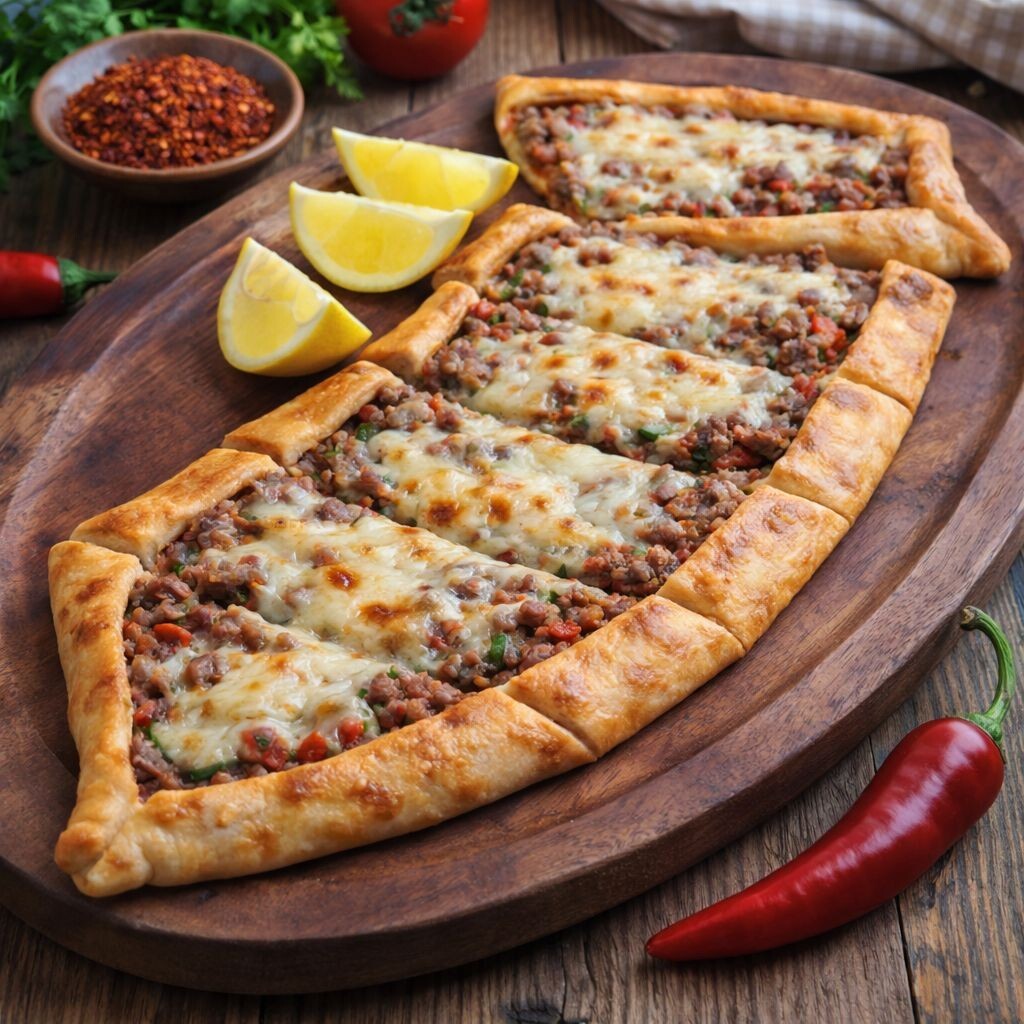 Kuşbaşılı Kaşarlı Pide