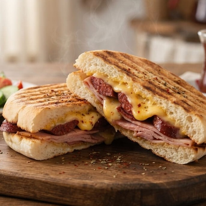 Bz Fümeli ve Sucuklu Tost [Tostlab Duble]