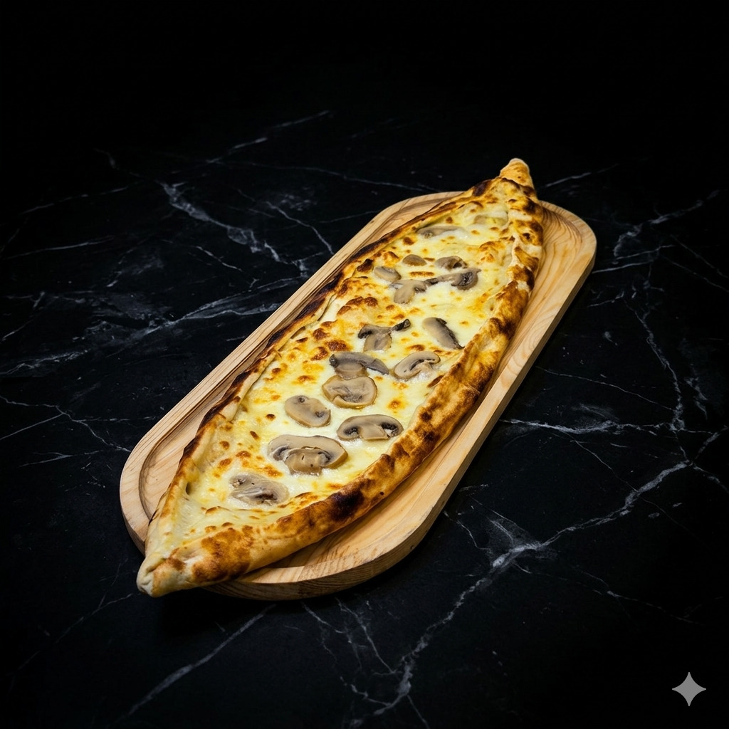 Mantarlı Kaşarlı Pide