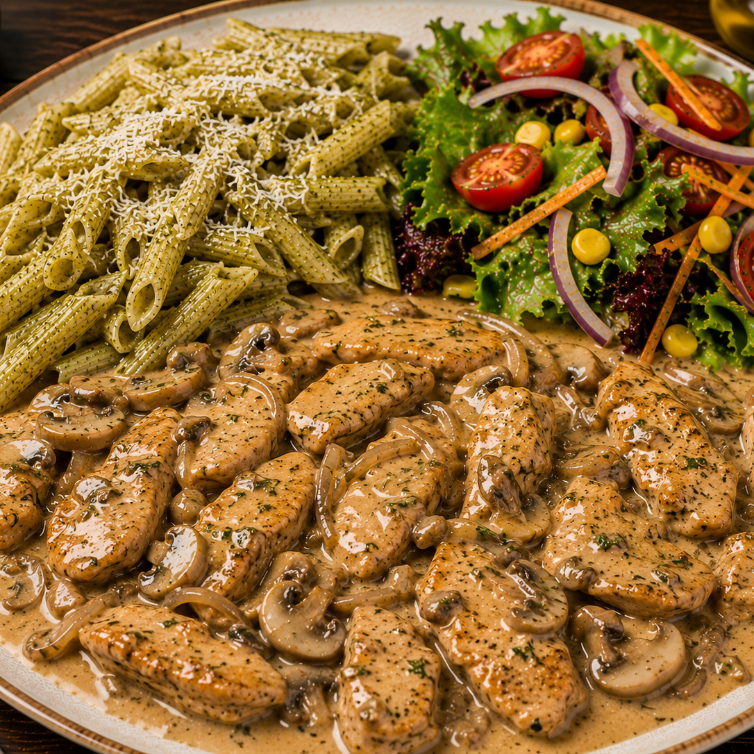 Straganof Soslu Tavuk