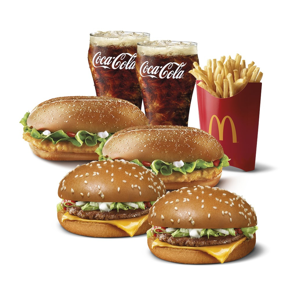 Köfte Burgerli ve Çıtır Tavuk Burgerli Hesaplı Menü