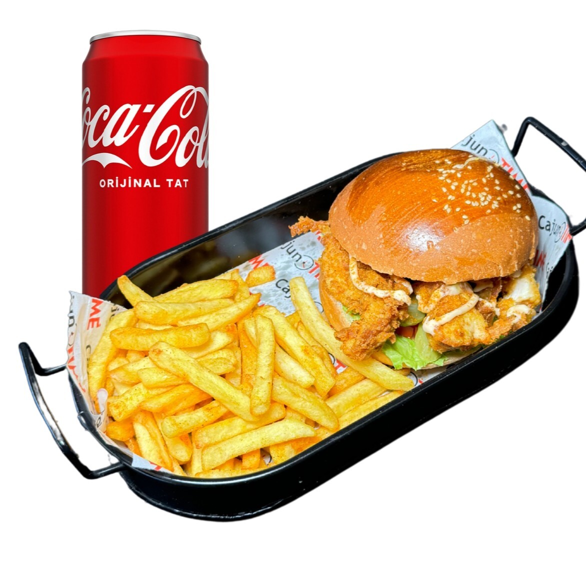 Cajun Time Cheeseburger Menü
