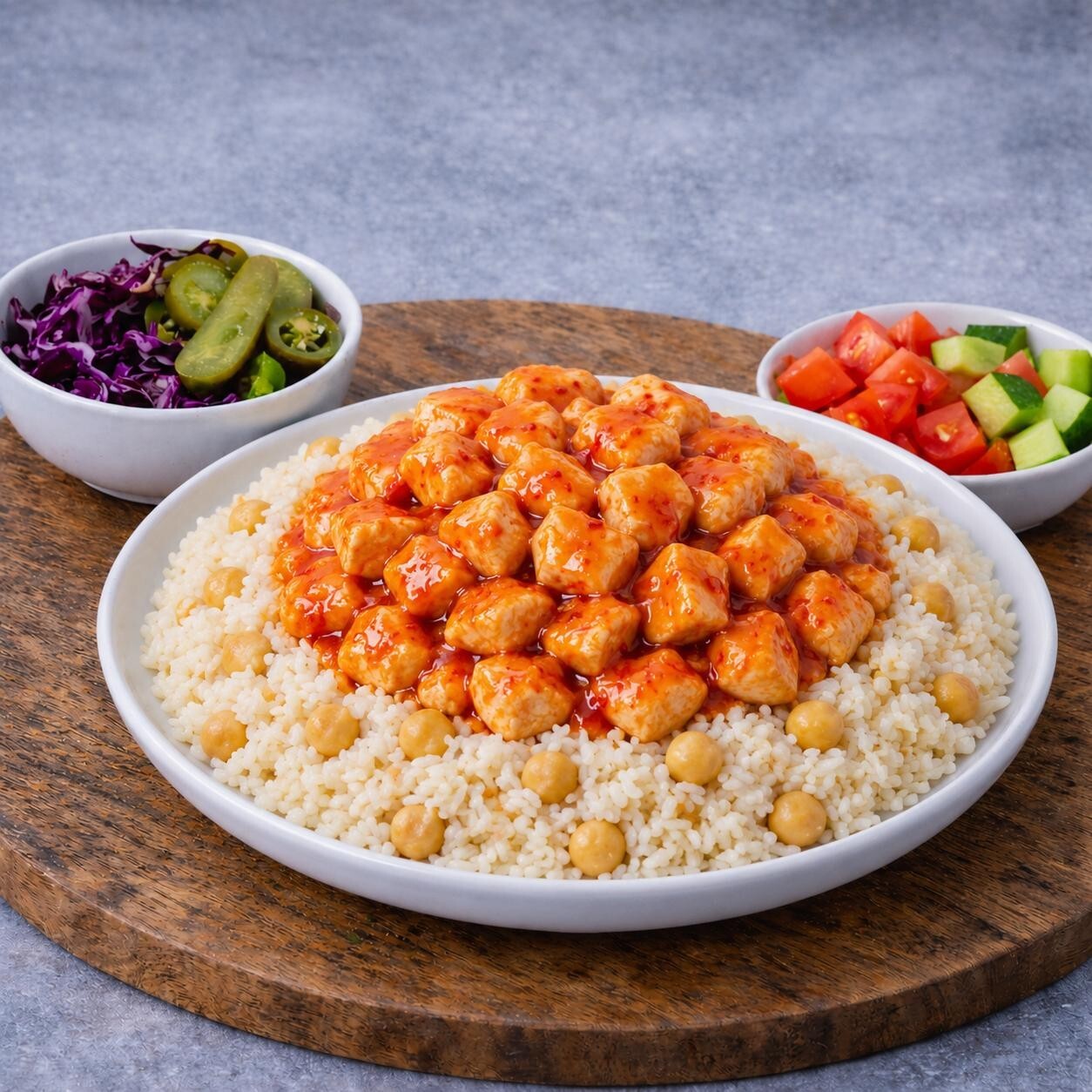 Acı Tatlı Soslu Pilav