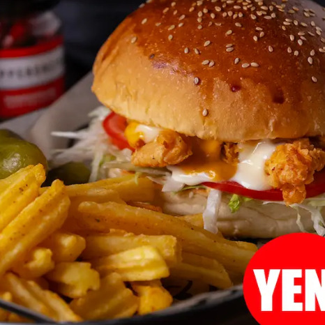 Peri Peri Soslu Acılı Tavuk Burger