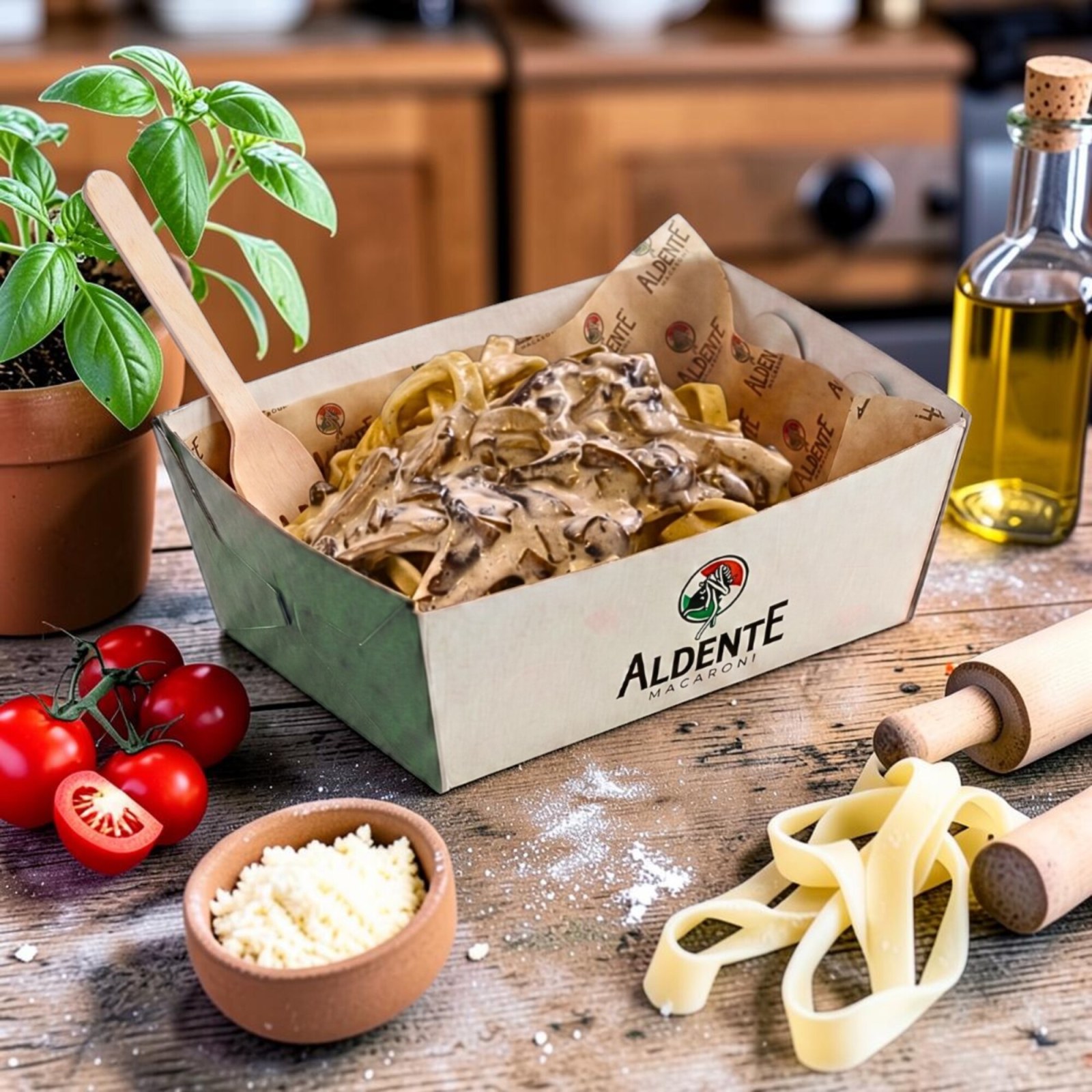 Kremalı Mantar Fettucine