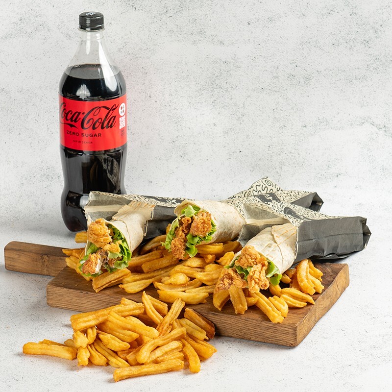 3'lü Çıtır Dürüm Menü (2270,85 KCal)