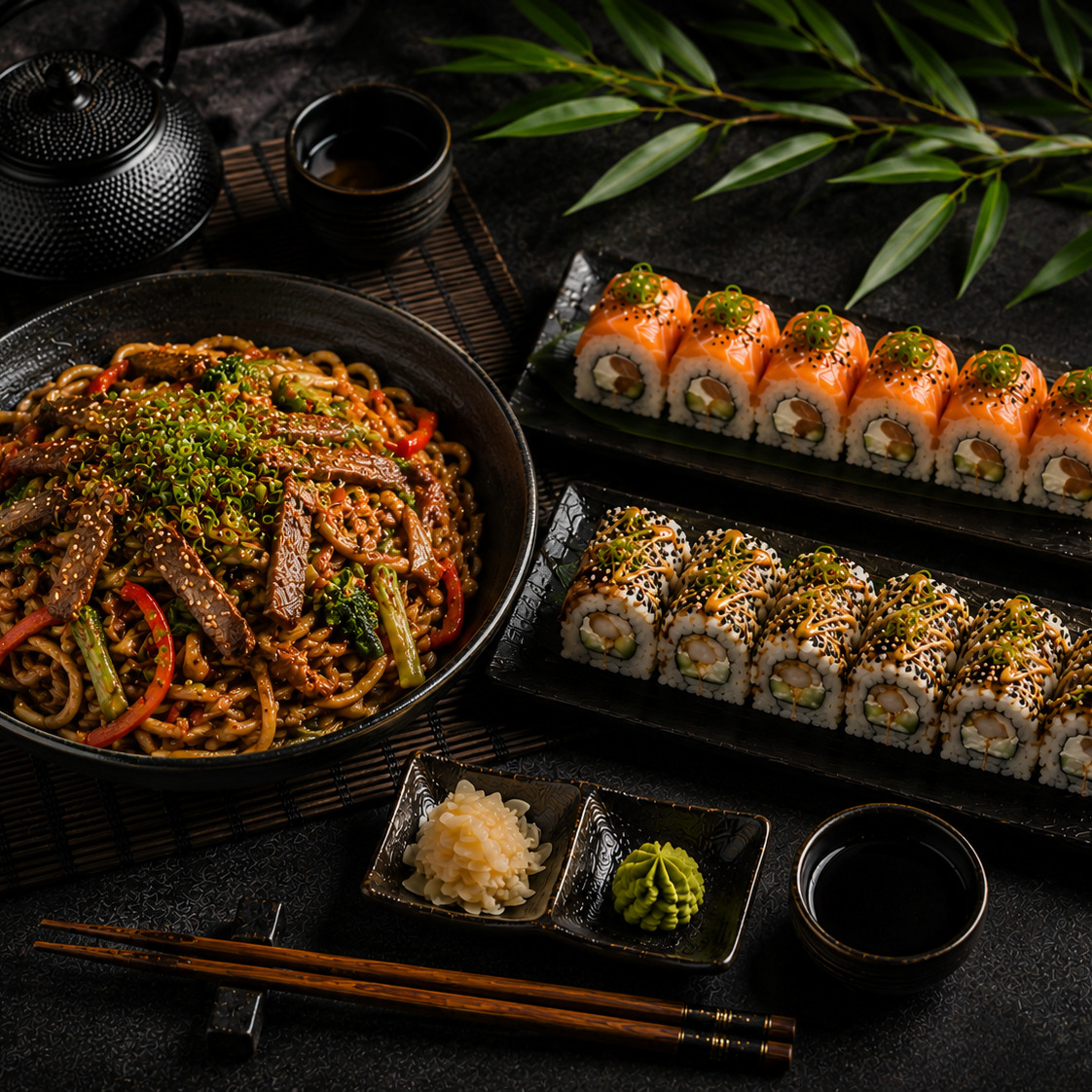 Noodle + 2 Sushi (16 Parça)