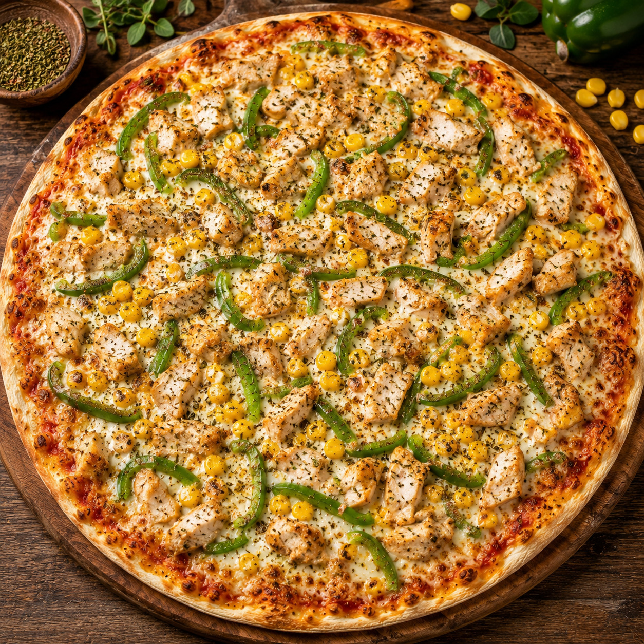 Tavuklu Pizza (Orta)