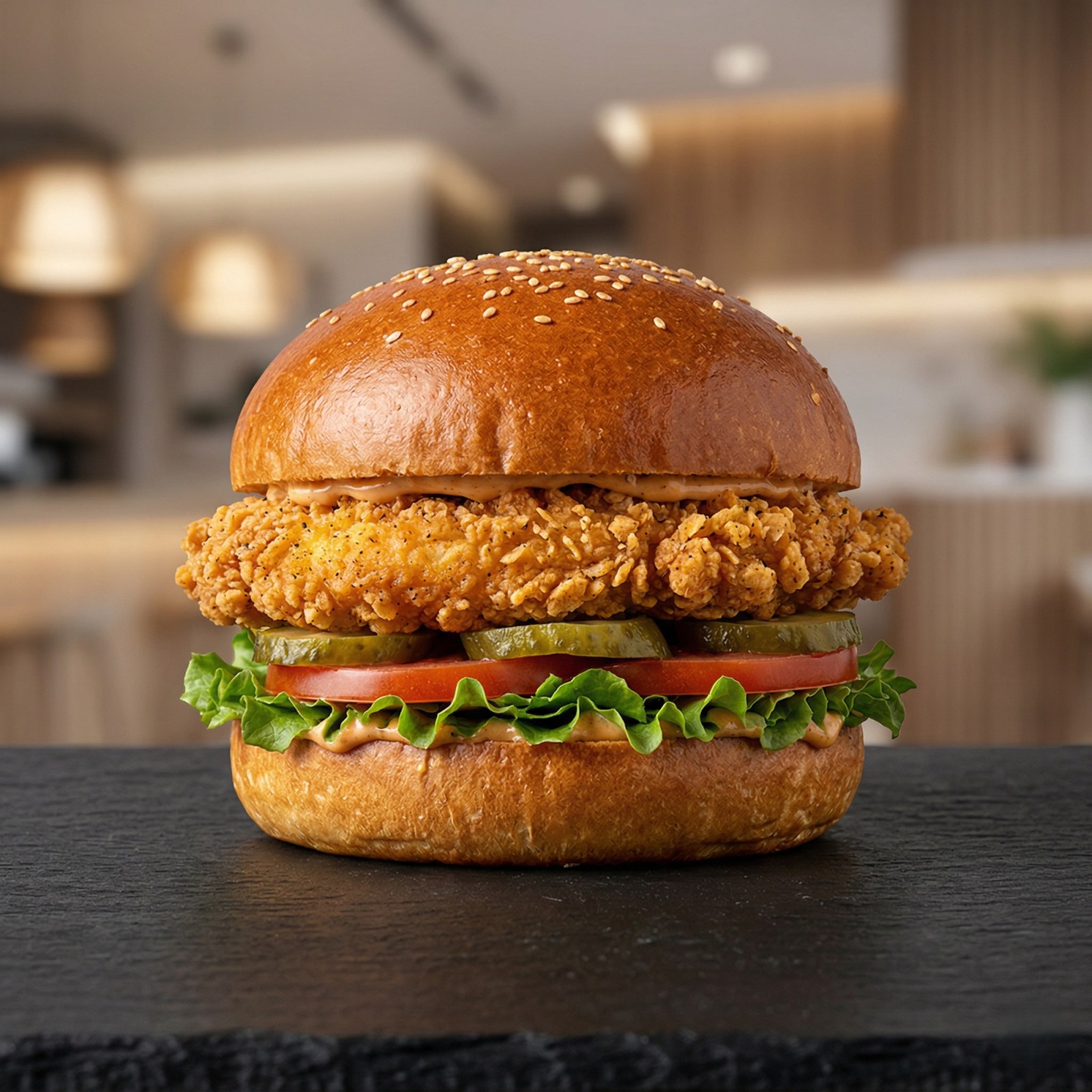 Tavuk Burger - Chicken Burger