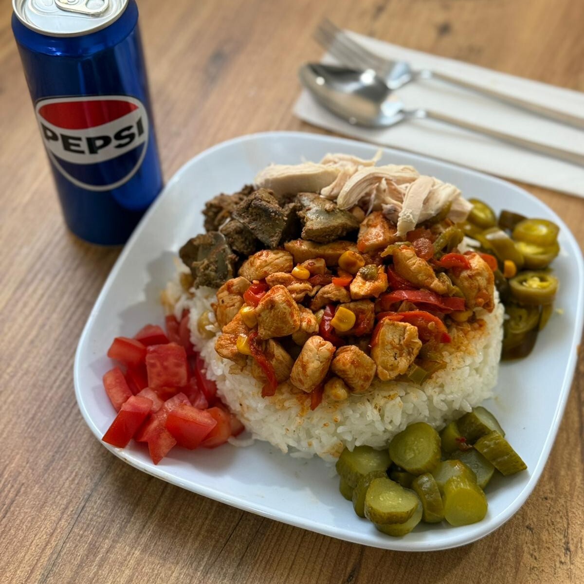 4'lü Karışık Pilav Tek + Pepsi(330ml)