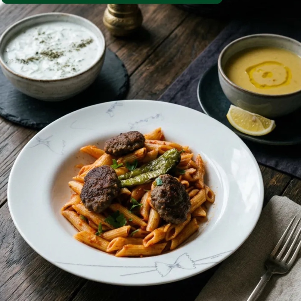 Makarnaüstü Köfte Menü