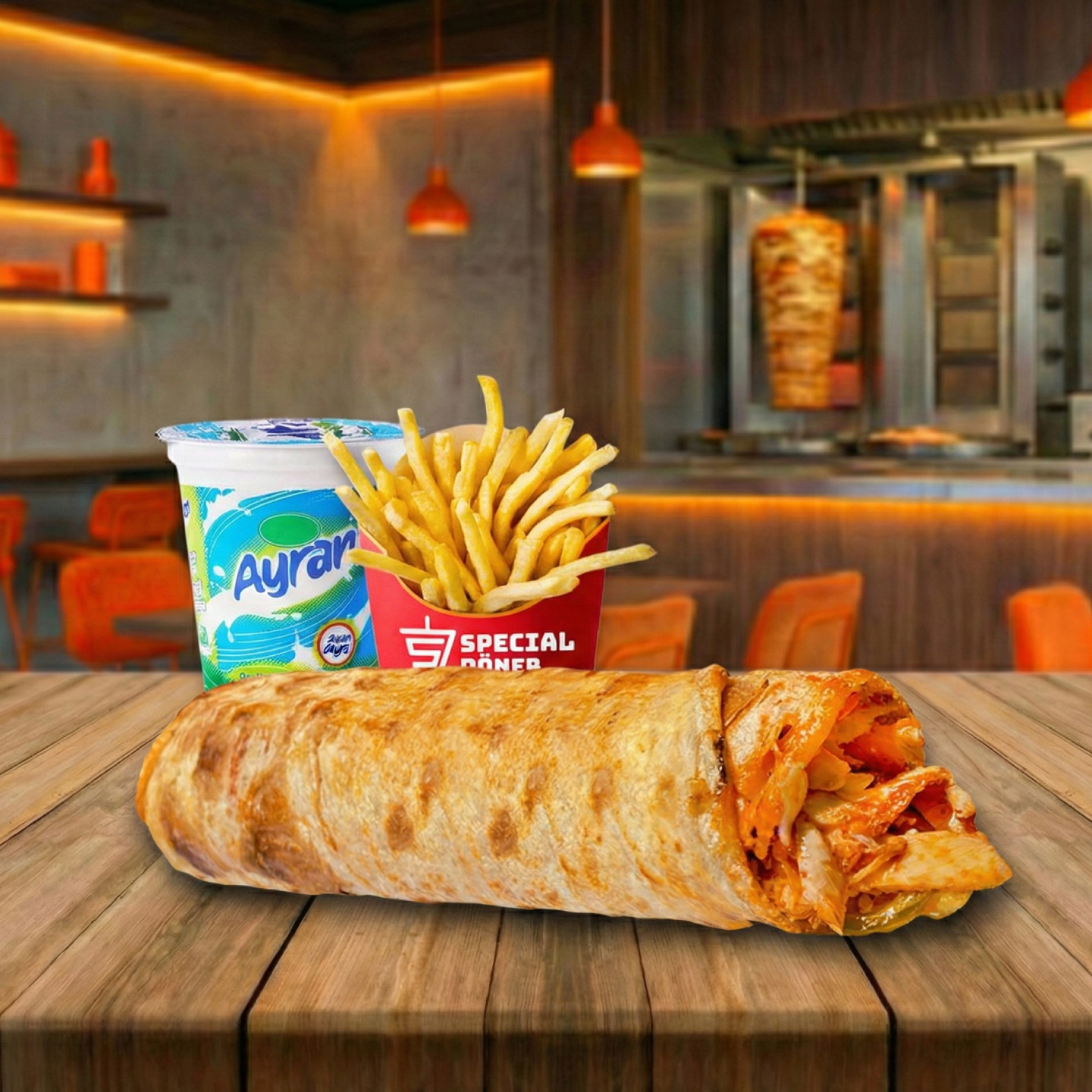 Tavuk Döner Dürüm Menü