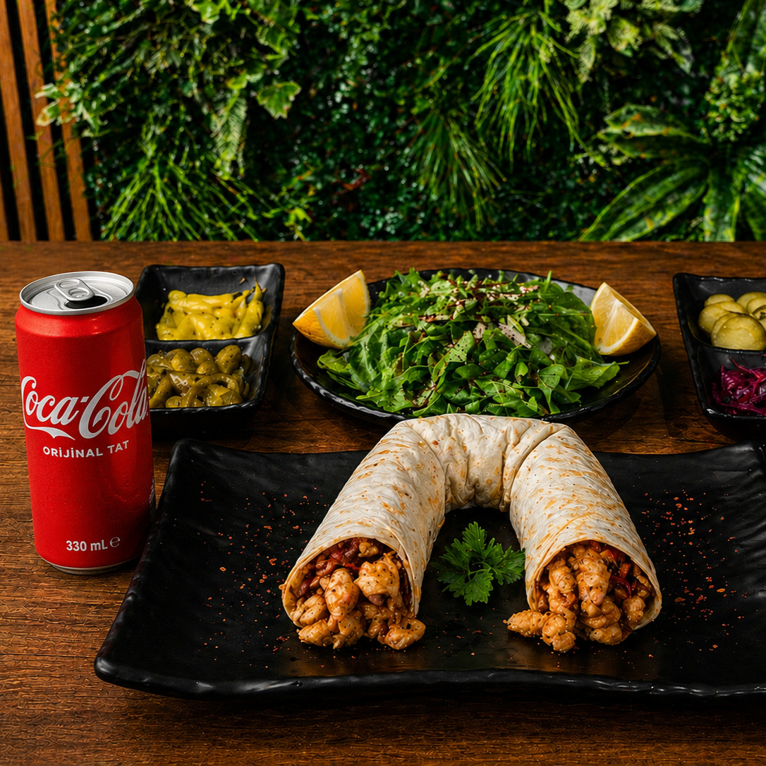 Tavuk Tantuni Dürüm (90gr) +Coca Cola Menü (330 ml)
