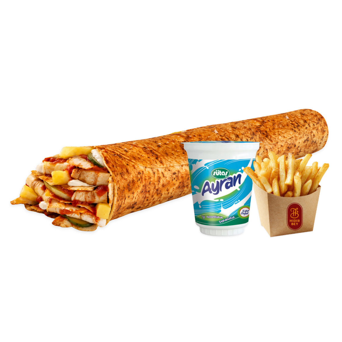 Özel Hatay Soslu Tavuk Xlarge Dürüm Menü