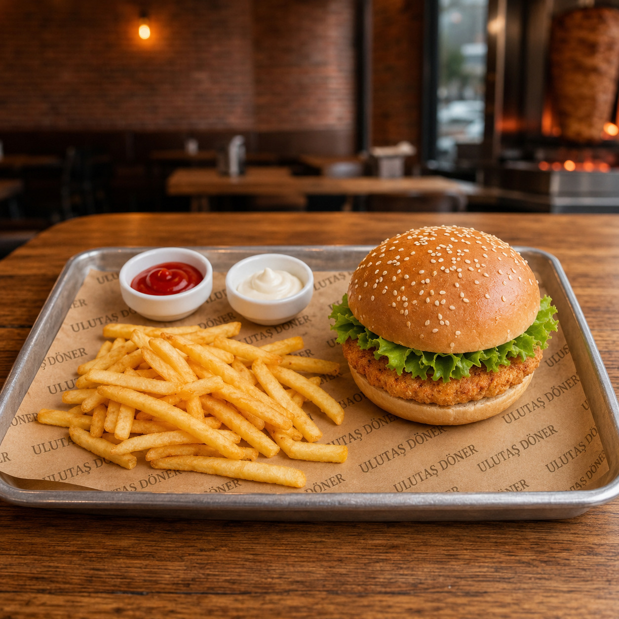 Tavuk Burger Menü