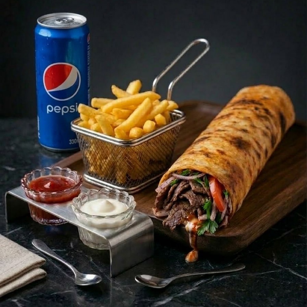 Et Dürüm Colalı Menü ( 150 Gr )