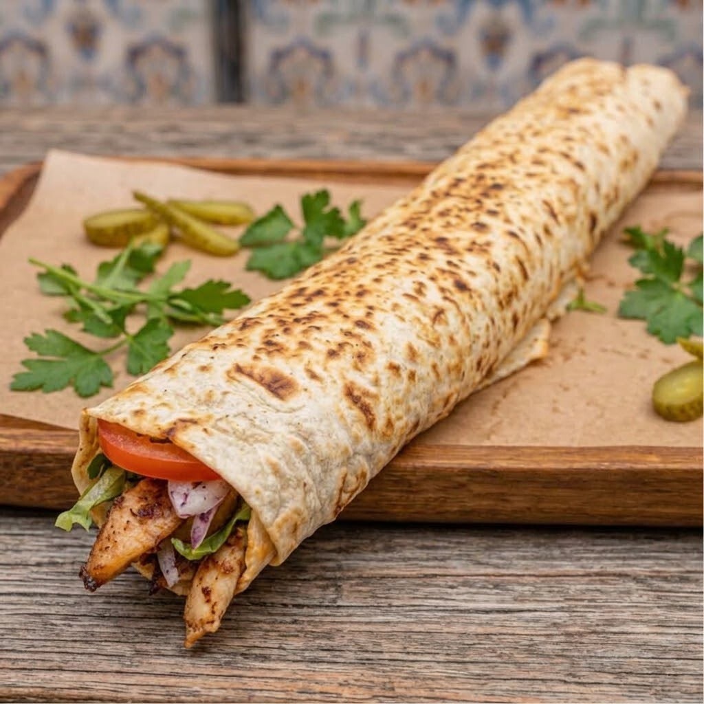 Hatay usülü Tavuk döner Dürüm