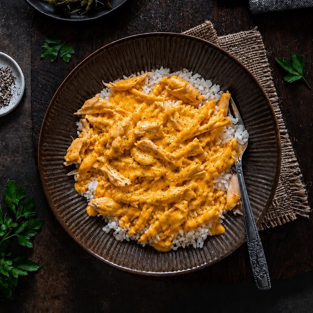 Cheddar Peynirli Tavuk Pilav