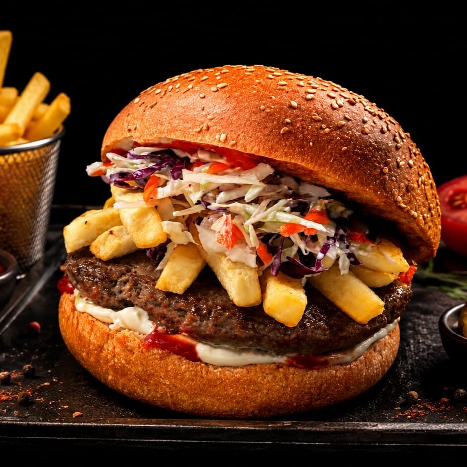 Lebanos Burger (İçecek + Patates)