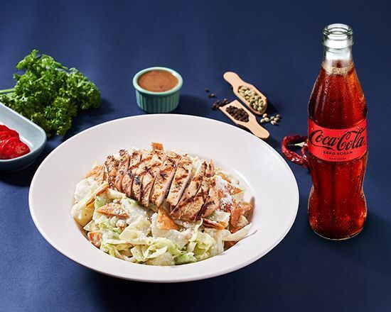Caesar / Sezar Soslu Tavuk Salata + Coca-Cola (25 cl.)