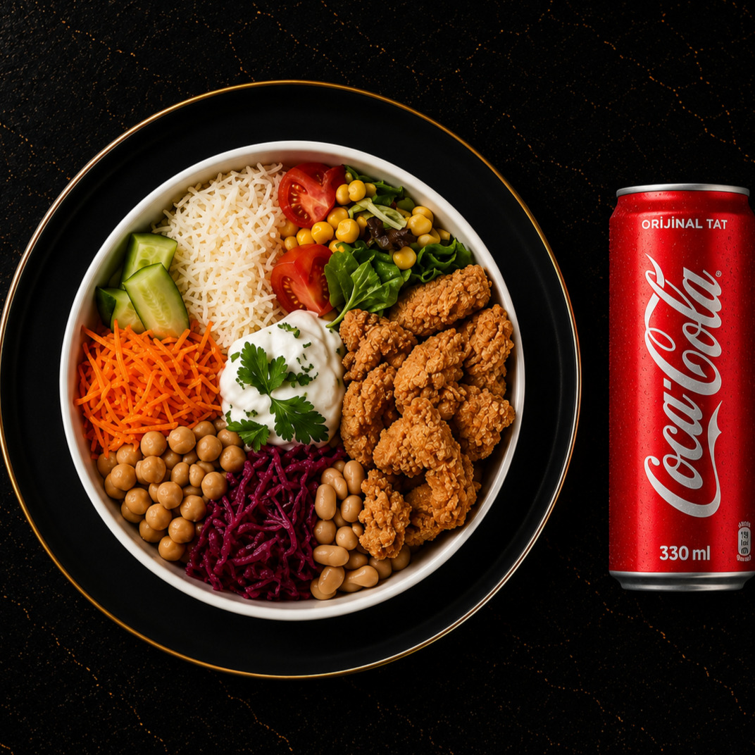 Çıtır Tavuk & Penne Bowl + Coca Cola (33 ml)