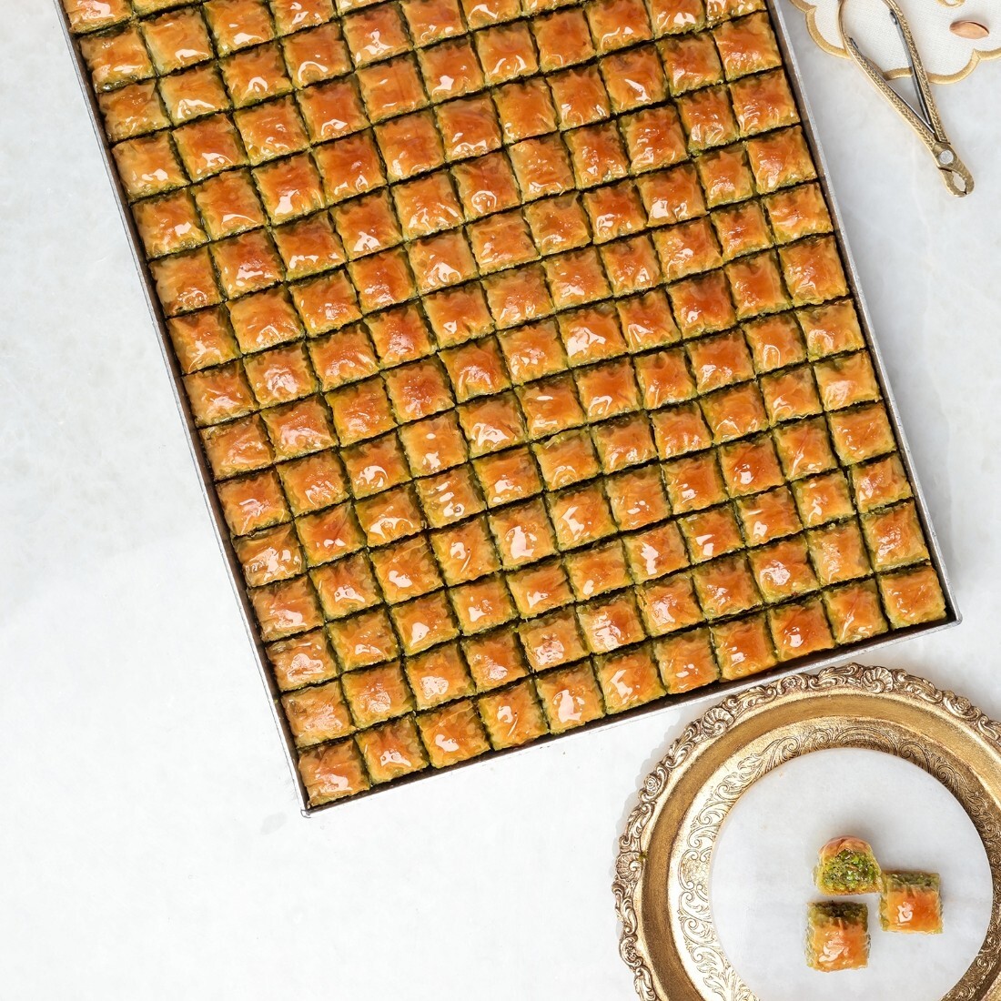 Tepsi Fıstıklı Mini Baklava