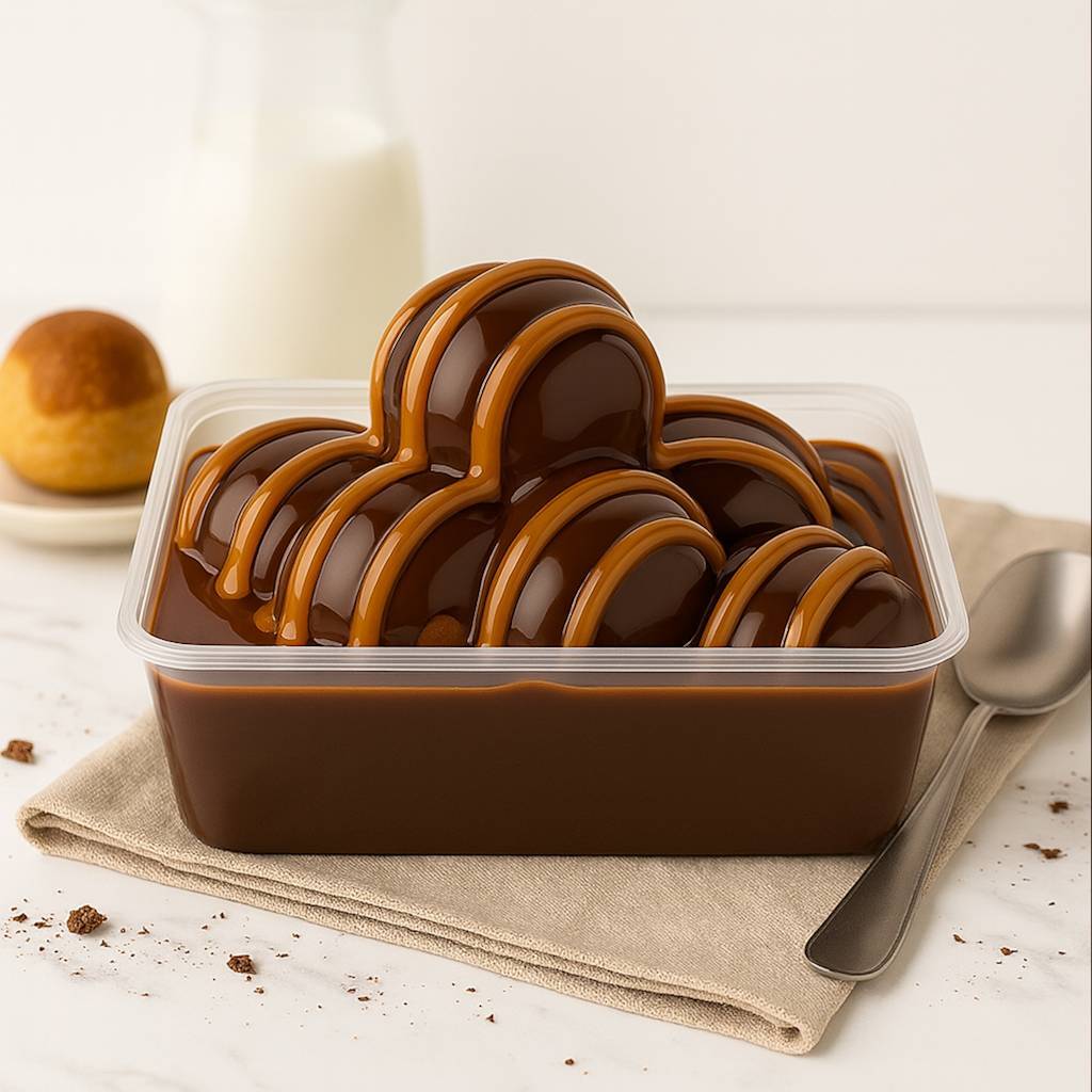 Karamelli & Çikolata Soslu Profiterol (500 gr)