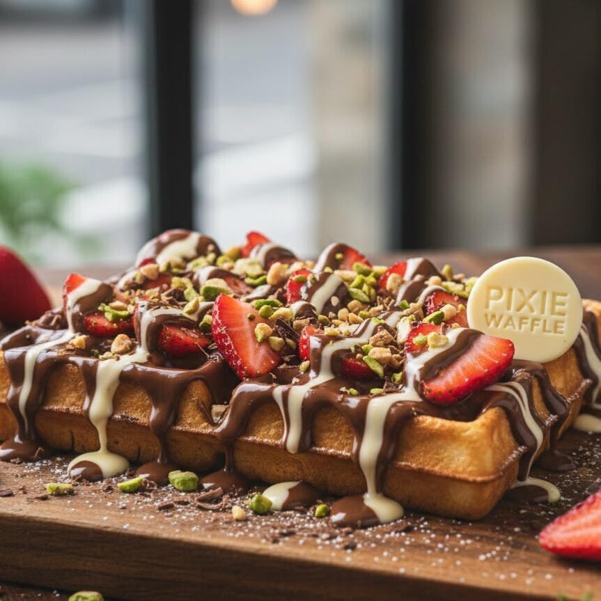 Pixie Çilekli Waffle (Double)