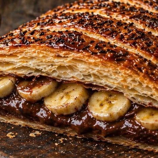 Çikolatalı Muzlu Milföy (Küçük)