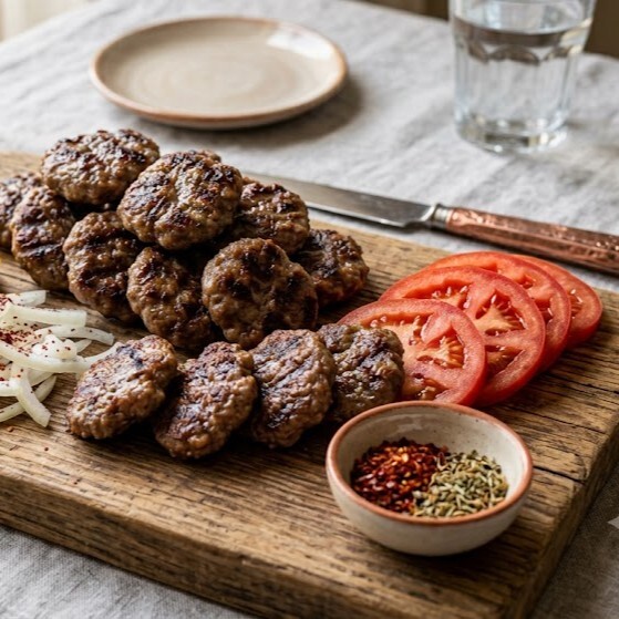 Yarım Kg Izgara Köfte + Litrelik İçecek